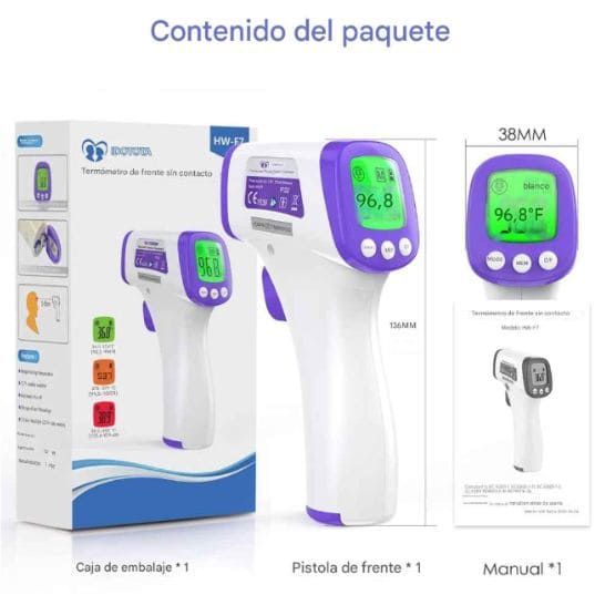 Termómetro Digital Infrarrojo 🌡️ Resultado rápido y preciso