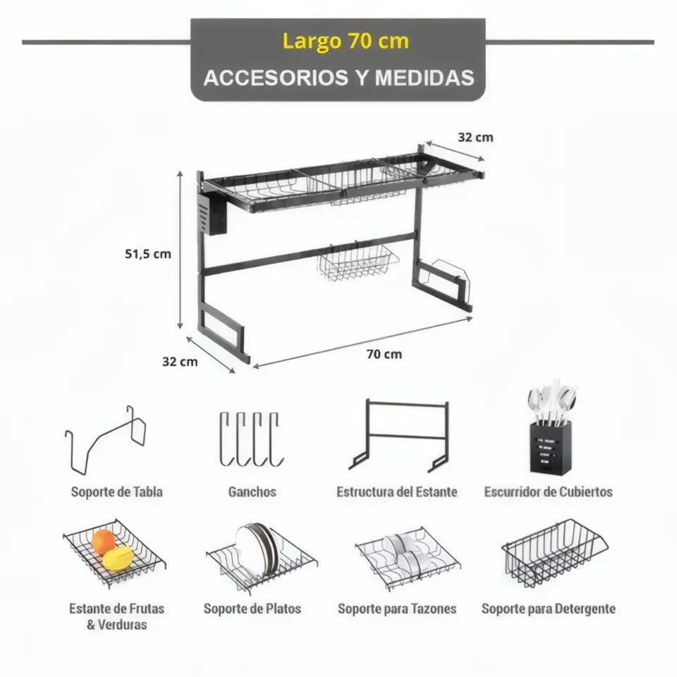🍽️ ESCURRIDOR 85PRO – LA SOLUCIÓN DEFINITIVA PARA TU COCINA