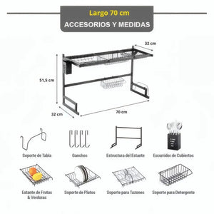 🍽️ ESCURRIDOR 85PRO – LA SOLUCIÓN DEFINITIVA PARA TU COCINA