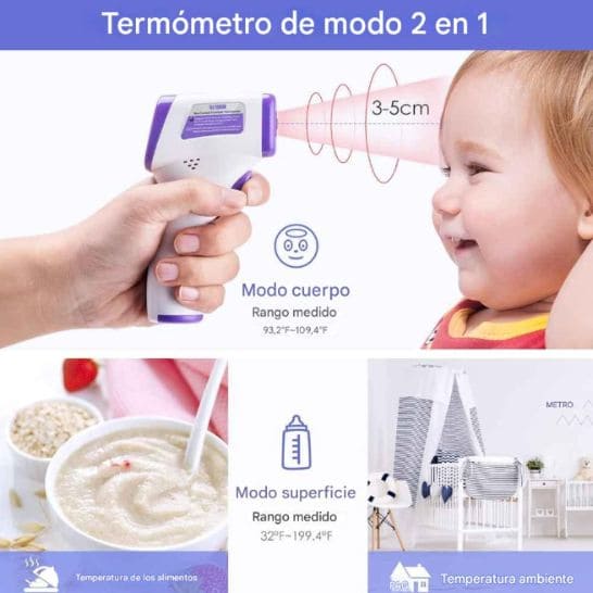 Termómetro Digital Infrarrojo 🌡️ Resultado rápido y preciso